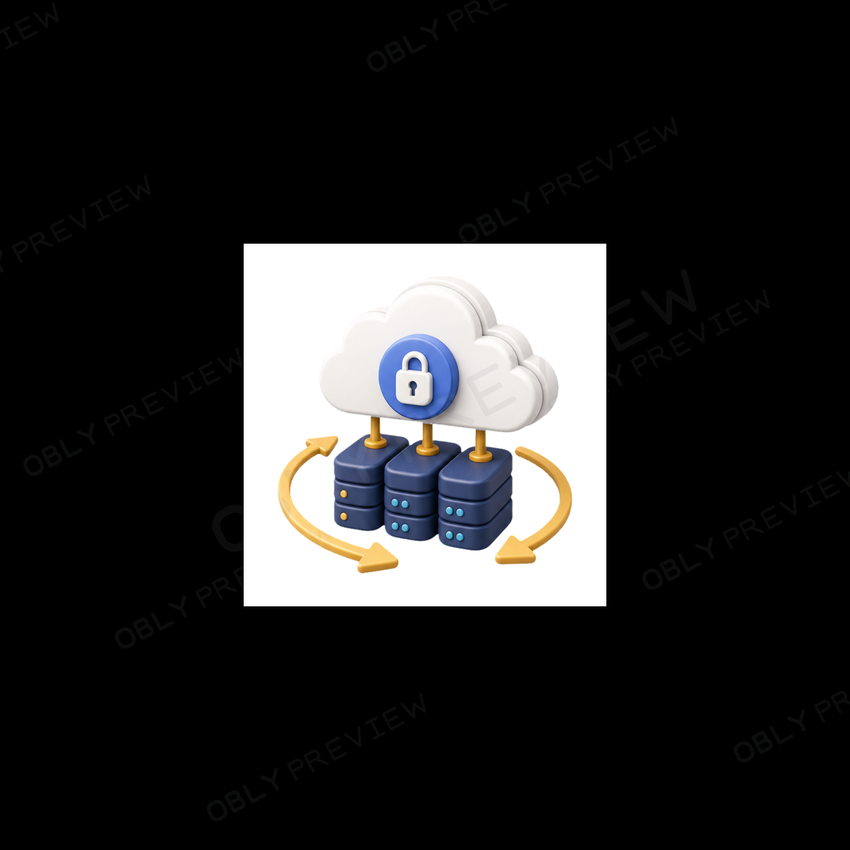 Encrypted Backup Cloud watermarked preview
