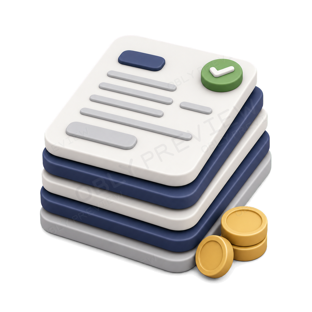 Invoice Stack watermarked preview