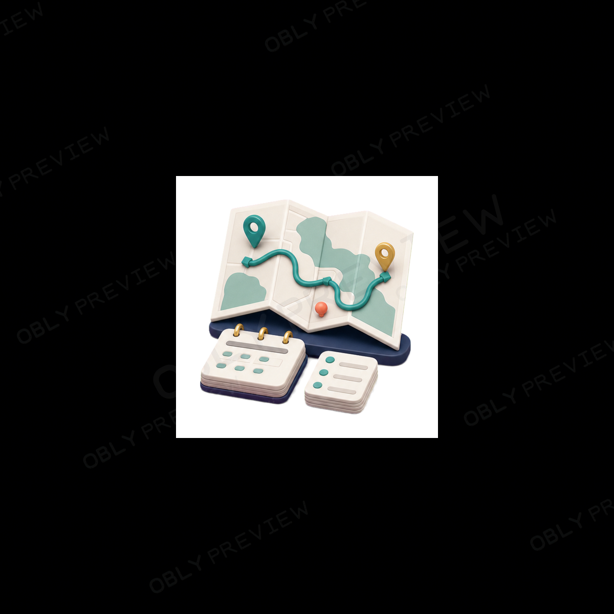 Itinerary Planner Kit watermarked preview
