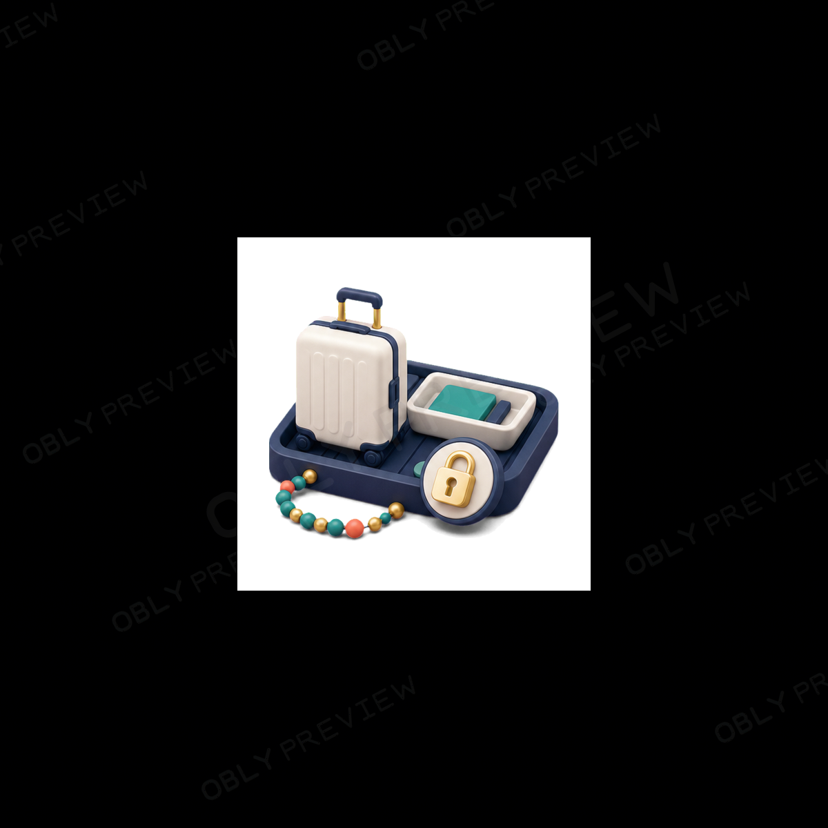 Luggage Checkpoint Tray watermarked preview